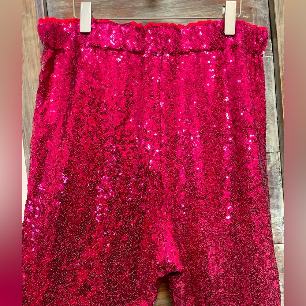 Pink Sequin Party Joggers - Picture 5 of 7